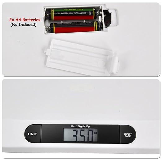 Comfort Babay Scale with LCD Display, High Precision Digital Smart Baby Scale Toddler Scale Infant Scale Baby Weighing Scale Body Weight for Baby, Capacity: 20kg/44lbs