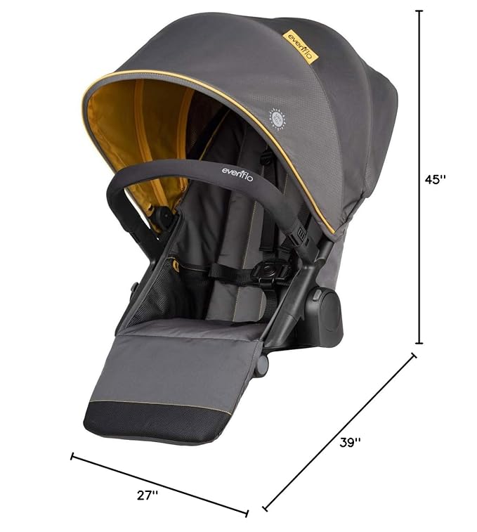 Evenflo Pivot Xplore Stroller Wagon Second Seat, Adventurer Gray