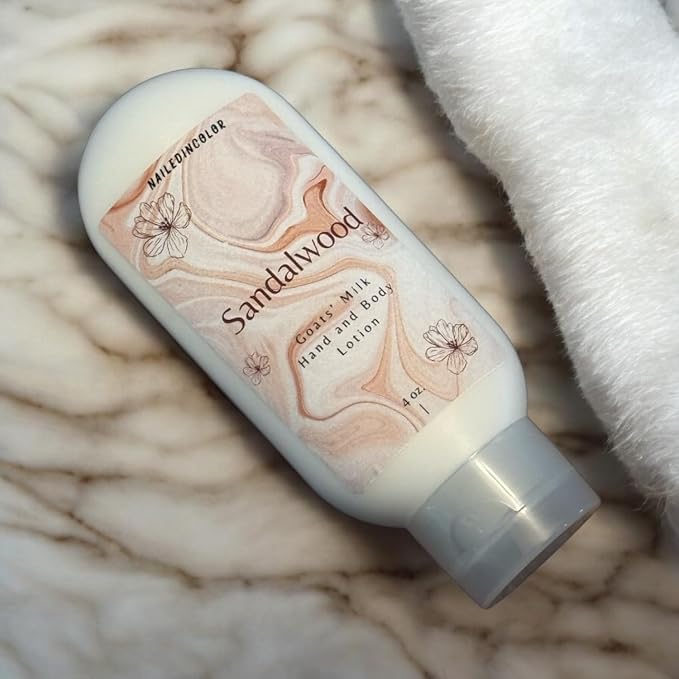 Sandalwood Scented Hand and Body Lotion-Women's Skin Care-Goats' Milk Lotion-Essential oil-Moisturizer
