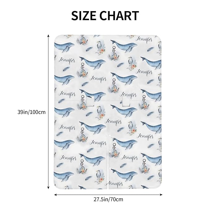 Personalized Baby Car Seat Canopy for Baby Girls, Custom Name Ocean Baby Car Seat Covers for Babies, Opening Minky Nursing Breastfeeding Cover for Infant, Carseat Canopies for Newborn