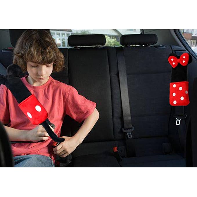 Seat Belt Cover Pad for Kids, Cute Seatbelt Covers, Cute Cartoon Car Seat Belt Cover Pads, Car Seat Shoulder Strap Pads, Seatbelt Cushion for Kids, Car Seat Strap Covers for Boys Girls (MK)