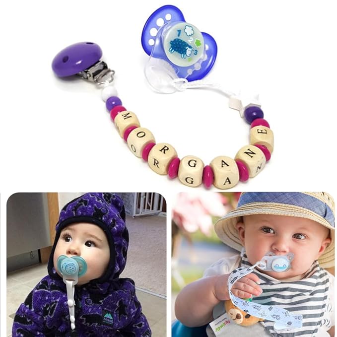 10 Clean Food Grade Transparent Silicone Adapter Rings Holder for Button Style Maam Dummy Baby Pacifier Soother Teething Ribbon Clip