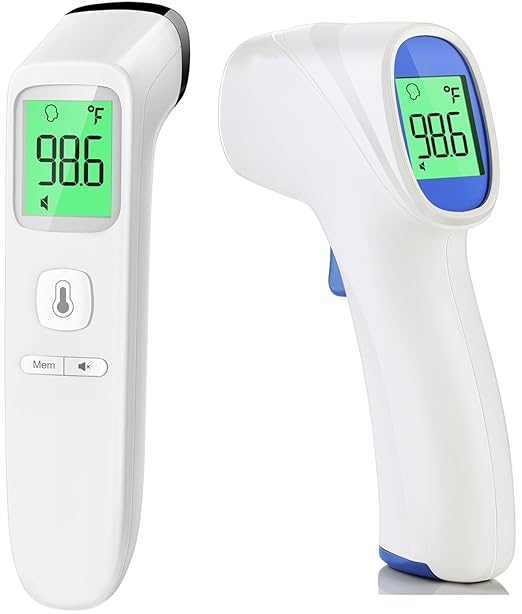 Forehead Thermometer for Adults and Kids - 202 White & 2000 White
