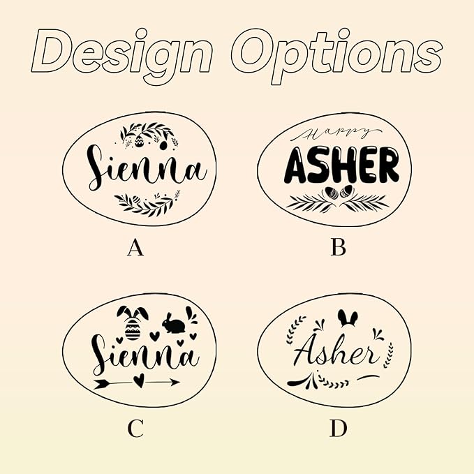 Custom Musical Easter Egg Shaker with Engraved Name, First Easter Gifts for Baby 2026, Wooden Easter Egg Basket Stuffers for Kids, Fake Eggs for Egg Hunting Prize Decor Party Baptism Gift 1 PCS