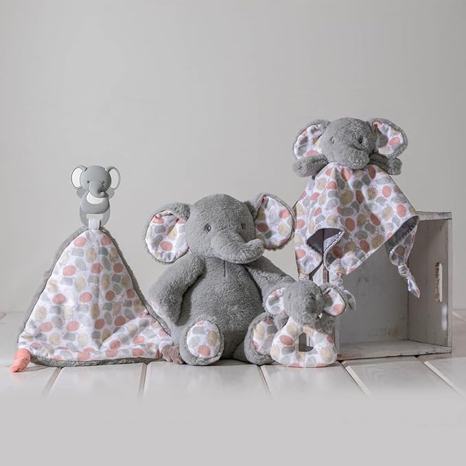 Mary Meyer Soft Ring Baby Rattle, 5-Inches, Grey Kalahari Elephant