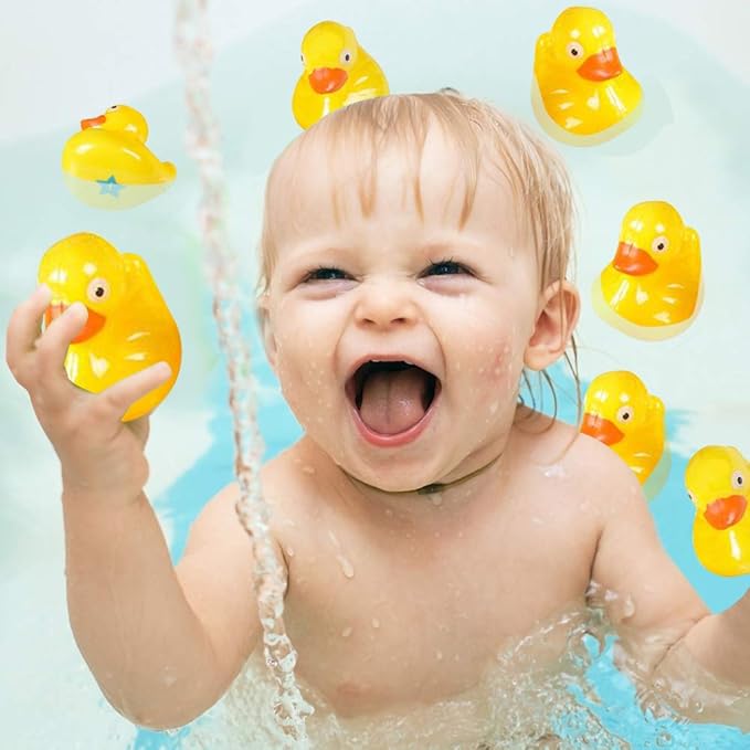 Gamie Plastic Duck Matching Game - Fun Rubber Ducks for Kids, Preschool Matching Ducks Memory Game, Educational Learning Toy for Toddlers, Develops Concentration & Number Recognition Skills