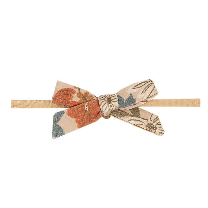Copper Pearl Ribbon Baby Bow Eden