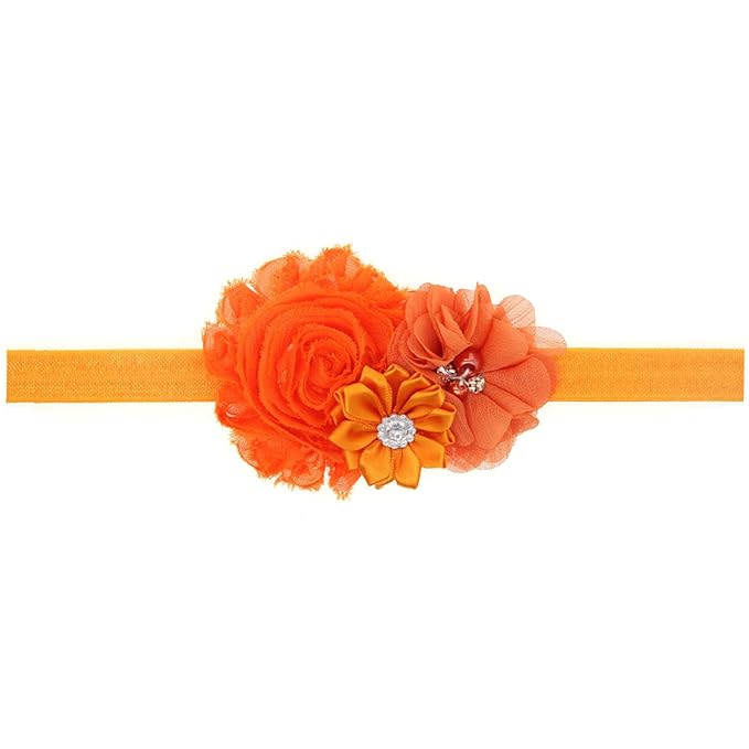 Baby Girl Headbands with Bows.(FD88) (Red,Black,Orange)