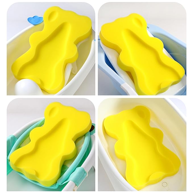 REDYY Newborns Baby Bath Mat Fun and Secure Shower Pad Cushion Bathtub Sponge Mat for Pleasant Bath Hour