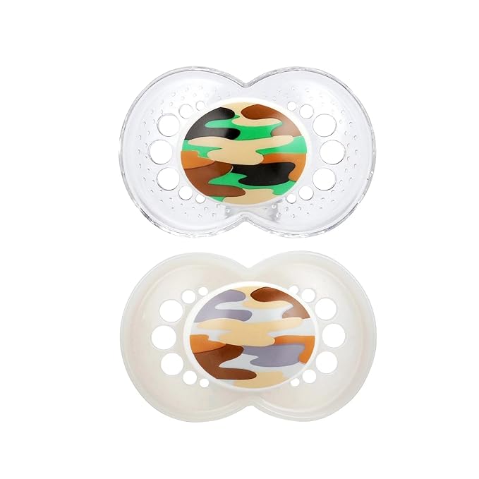 MAM My Little Farm Pacifier (2 Pack, 1 Pacifier Case), Baby Pacifiers 16 Plus Months, Unisex Pacifier, Best Pacifiers for Breastfed Babies