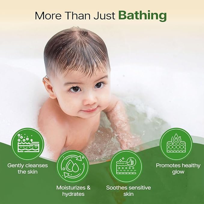 Natural Soap for Babies & Kids with Tear-Free Formula | Parabens, SLS/SLES and Silicones Free | Dermatologically Tested | Pack of 3 (75 Grams Each)