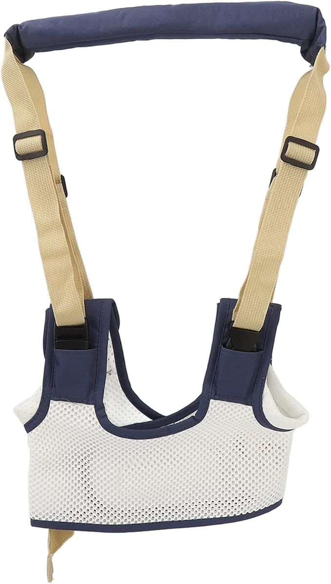 Baby Walking Harness, Adjustable Multi Functional Standing Up Belt, Detachable 3D Breathable Baby Walking Helper, Handheld Safety Harness Assistant Belt for Toddlers Infants Child(Dark Blue)