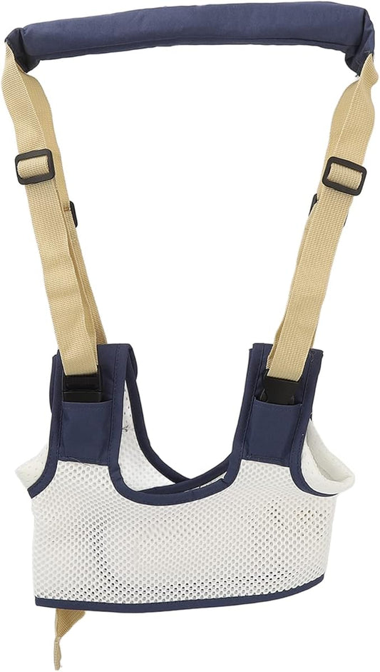 Baby Walking Harness, Adjustable Multi Functional Standing Up Belt, Detachable 3D Breathable Baby Walking Helper, Handheld Safety Harness Assistant Belt for Toddlers Infants Child(Dark Blue)