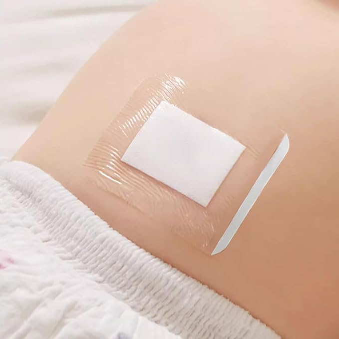 Baby Waterproof Umbilical Cord Stickers (15pcs), Navel Patches for Infants with Protruding Belly Buttons, Soft Cotton Hernia Pads, Baby Colic and Gas Relief Wrap 2.2 * 2.7Inch