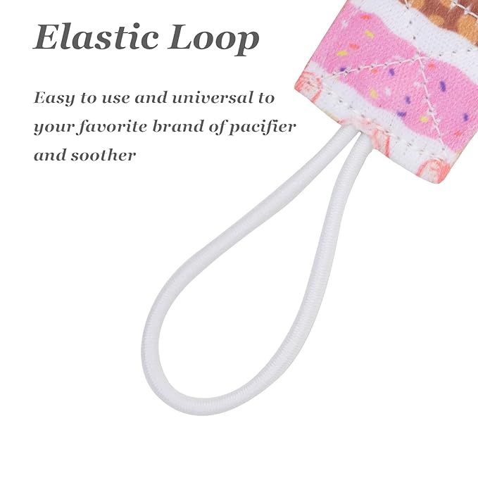 babygoal Pacifier Clips, 6 Pack Binky Paci Holder Leashes Fits for Most Baby Pacifiers and Binkies