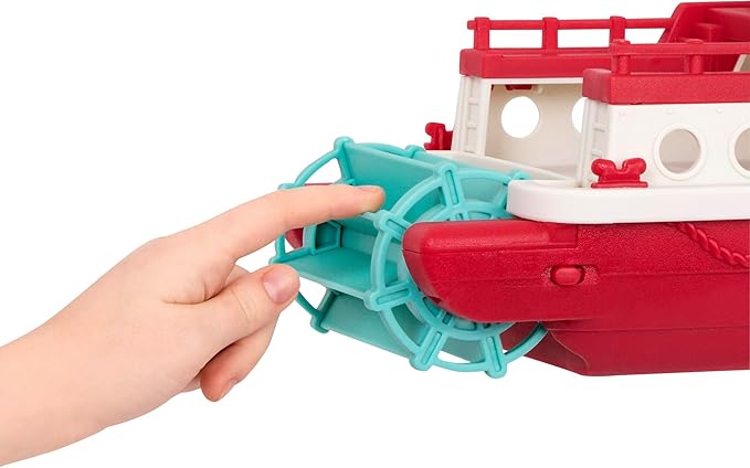 Battat – Wonder Wheels – Pool and Bath Toys for Babies, Toddlers – Floating Toy Boat for Water Play – Recyclable Materials – Ferry Boat – 1 Year +