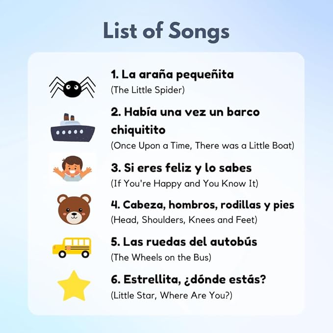 I Love to Sing in Spanish (Children's Songs)