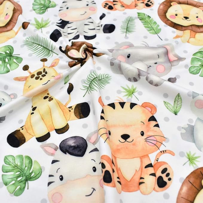 Nursing Cover for Newborn Breastfeeding - Multi Use Infant Stroller Canopy, Unisex Baby Car Seat & High Chair Cover - Zoo