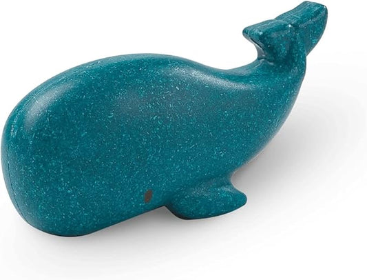 PlanToys® Wooden Whale Play Toy | Montessori Inspired Toy for Imaginative and Creative Play | Eco Friendly Ocean Animal Figure for Bath and Water Play