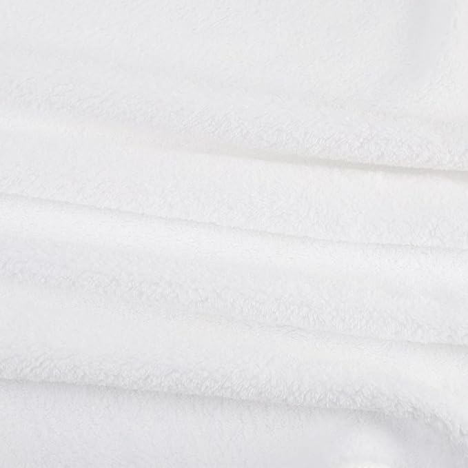 ESTAMICO Unisex Baby Plush Hooded Bath Towels with Embroidery Cross and Cute Ears Newborn Baptism Blanket for Infants, Toddlers & Kids