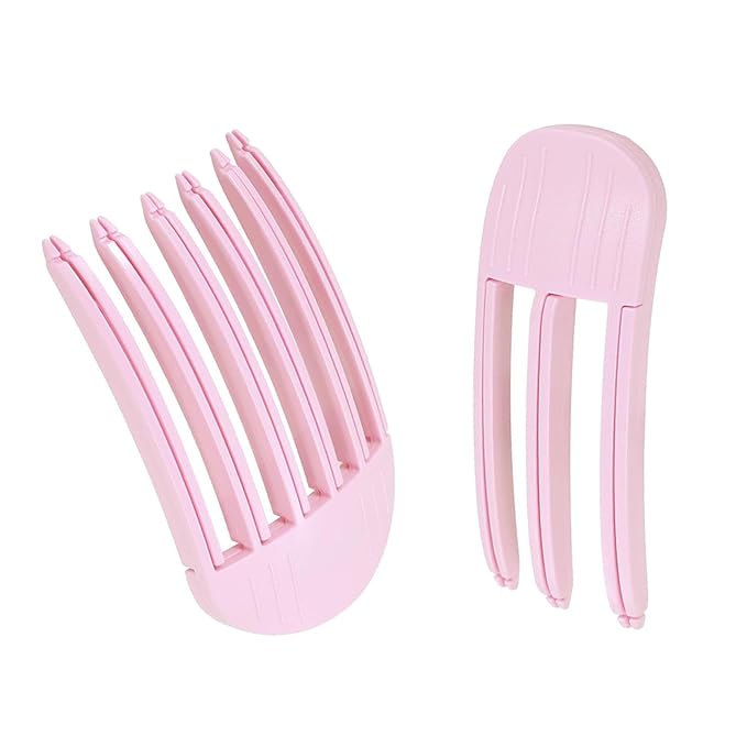 2Pcs Hair Volume Clip, Hair Root Lifter Clips Comb for Women Hair, No-Crease Hair Root Volumizing Clips for Fluffy Bangs (pink)
