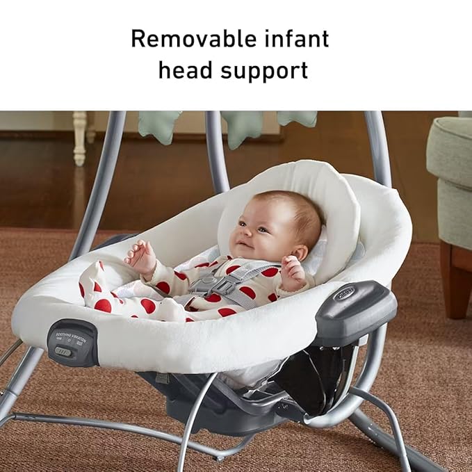 Graco Simple Sway 2-in-1 Swing and Bouncer with Removable Swing Seat and 6 Swinging Speeds for Toddler Swing Seat and Swing Chair - Emersyn
