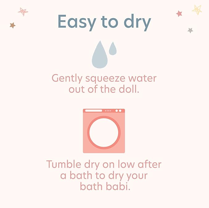 LullaBaby – 14-Inch Bath Doll – Olive Skintone & Light Brown Hair Baby Boy Doll with Accessories – Soft Plush Body – Real Water Play – Tub Toy – Kids Ages 2+