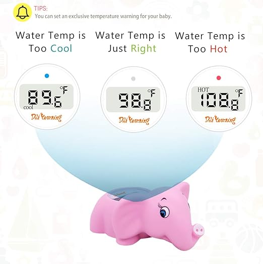 Doli Yearning Upgrade Baby Bath Thermometer|Kids' Bathroom Safety Product|Fahrenheit and Celsius|Baby Bath Floating Toys|Water Thermometer…