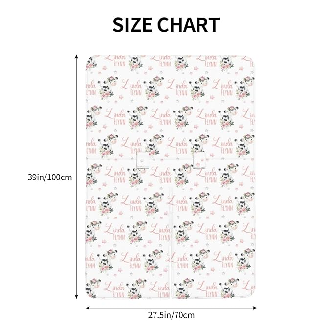 Personalized Baby Car Seat Canopy for Babies, Custom Name Floral Cow Baby Car Seat Covers for Girls, Opening Minky Nursing Breastfeeding Cover for Infant, Carseat Canopies for Newborn