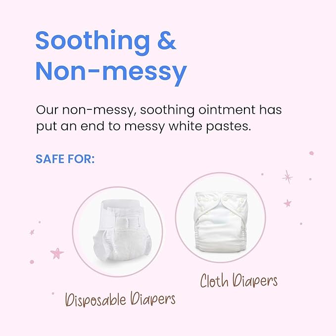 Grandma El’s Diaper Rash Ointment – Gentle Protection & Relief for Baby’s Delicate Skin – Pediatrician-Approved Moisturizing Barrier – Safe for Cloth & Disposable Diapers – 3.75 oz Jar