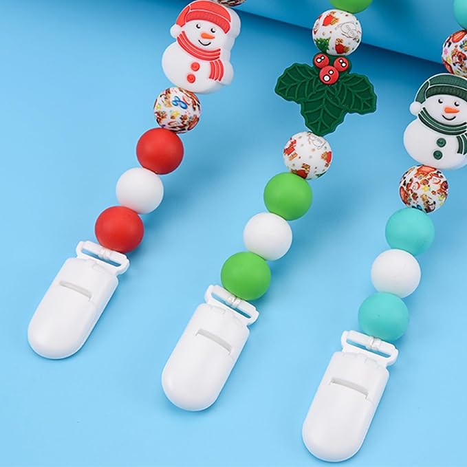 100pack 15mmRibbon Pacifier Plastic Suspender Clips for DIY Teething Toys Baby Blankets Dummy Bib Leash, White