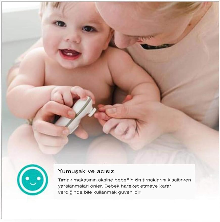 bblüv - Trimö - Baby Nail Trimmer Electric - Baby Nail File for Newborn and Toddler (0 to 12 Months+), Gentle and Quiet Fingernail and Toenail Clippers, Original Trimo Kit (Pack of 1)