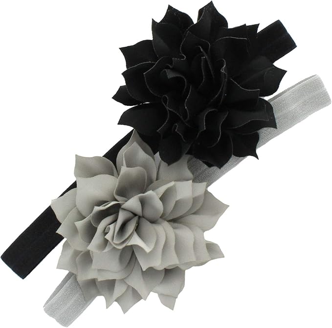 My Lello Petal Flower Headbands Baby - Girls - Toddler Stretchy Elastic Pair