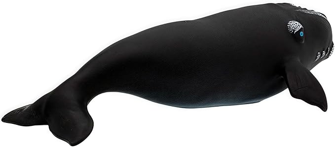 Gemini&Genius Right Whale Action Figure, Shark Animal Ocean Blackfish, Soft Rubber Ocean Whale Shark, Great for Kids Bath Swimming Beach and Cake Toppers Toys