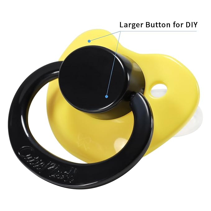CutiePlusU Big Sized Pacifier Large Shield Blue Green Yellow