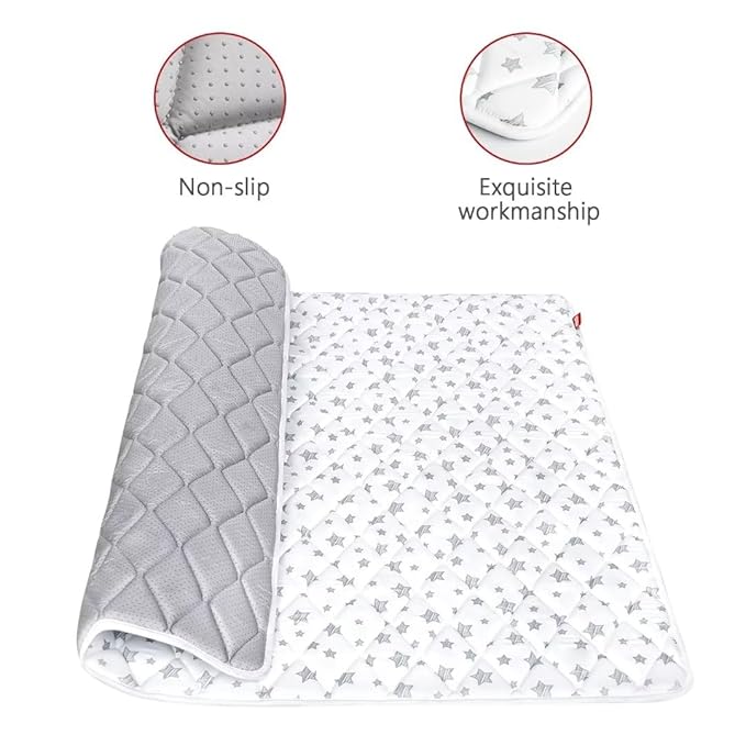 Moonsea Premium Foam Baby Play Mat, 71''x59'' Playpen Mat, One-Piece Crawling Mat for Babies, Infant and Toddler, Baby Floor Play Mat
