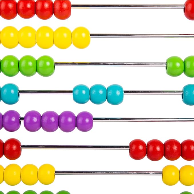 Bigjigs Toys Wooden Abacus, Abacus for Toddlers, Educational Toys, Montessori Toys