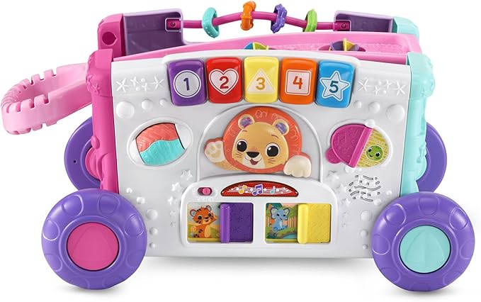 VTech Sort and Discover Activity Wagon for Toddlers, Pink