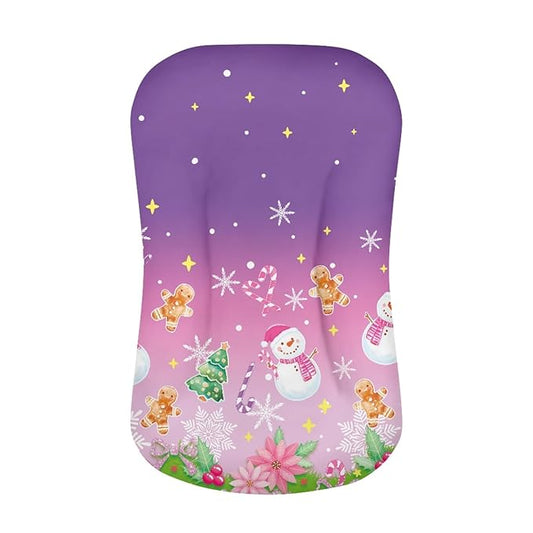 Snowman Gingerbread Man Baby Lounger Cover Newborn Lounger Replacement Cover for Baby Girls Soft, Christmas Cozy & Breathable Replacement Pad for Baby Lounger