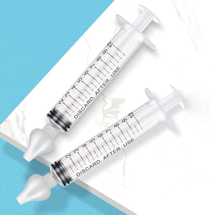 Nose Irrigator for Kids, 4 Box (Pack of 8) Syringe Nasal Cleaner for Child's Sinus Congestion Relief, Anti-Backflow Nasal Washing Device for Babies & Toddlers