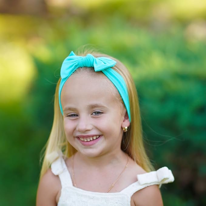 Baby Girl Headbands-Infant,Toddler Cotton Handmade Hairbands with Bows Child Hair Accessories
