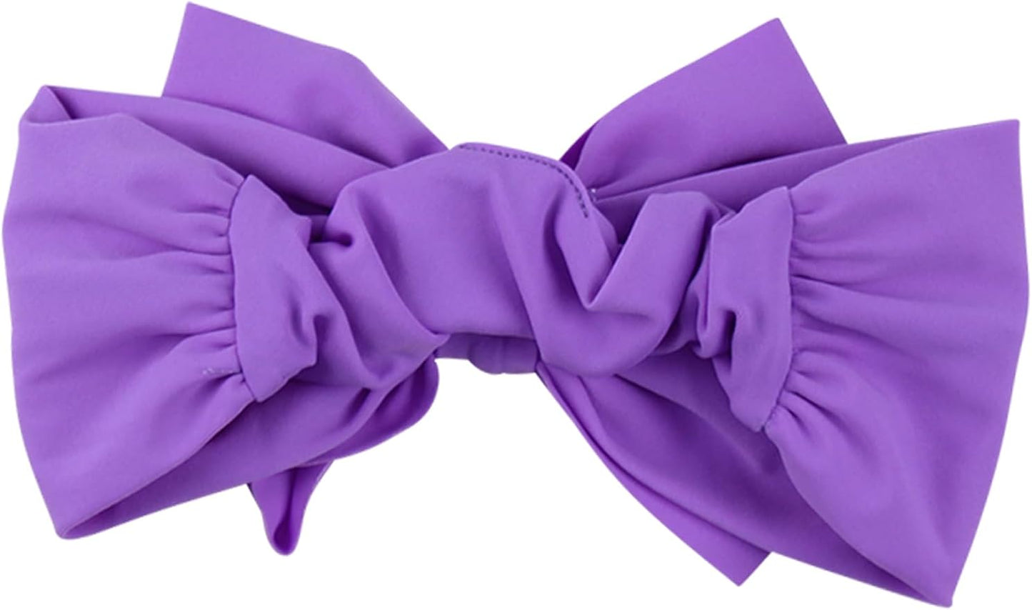 RuffleButts® Girls Swim Bow Headband