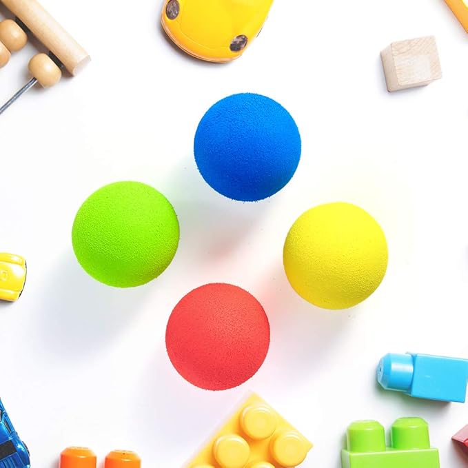 Pllieay 2.4 Inch Soft Foam Balls, Lightweight Mini Indoor Toys Play Balls for Safe Fun, Birthday Party for Boys and Girls