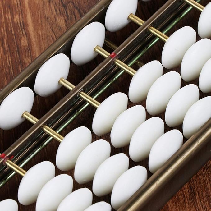17 Digits Rods Soroban Standard Abacus Chinese Japanese Calculator Counting Tool Abacus for Kids Math 3rd Grade, As Described