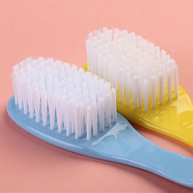 Newborn Caps Brush Soft Hair Brush Hair Comb Set Travel Hair Comb For Baby Toddler Bathing Head Massage
