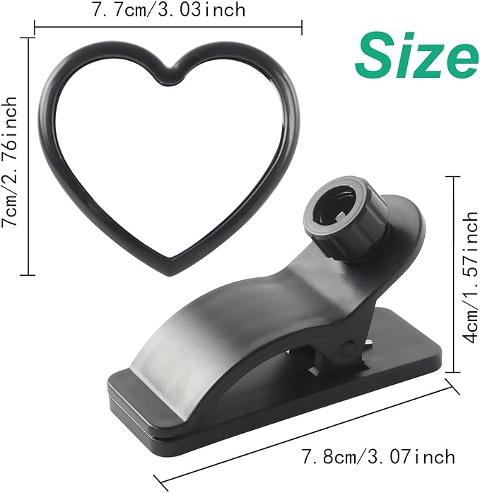 Baby Car Mirror Rear Facing,Convex Rear View Baby Mirrors for Cars,Automotive Interior 360 Degrees Adjustable Love Mirrors to See Kids,Babies,Infants and Newborn(Clip on Install)