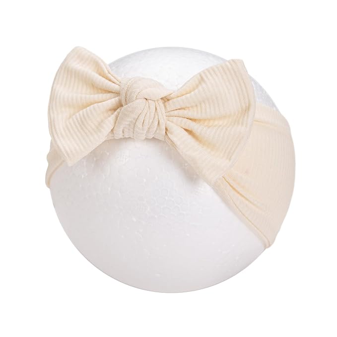 KIDOCHEESE Baby Girl Headbands with Bows Soft Elastics Hairbands Hair Accessories for Newborn Infant Toddler Kids
