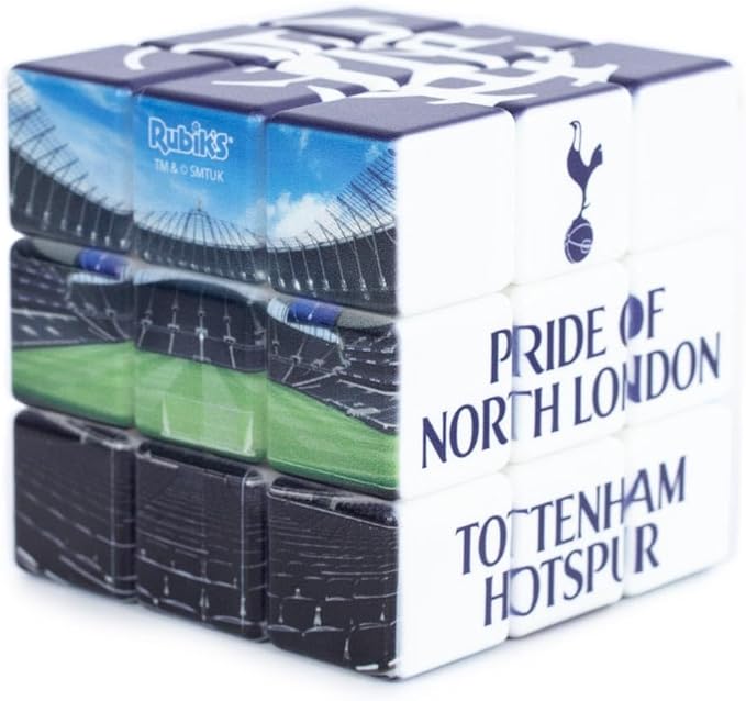 Tottenham Hotspur Rubiks Cube Toy - White/Navy, 8 x 12 x 16 cm