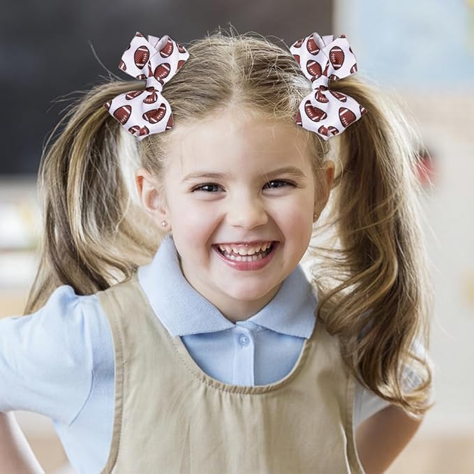 Baby Girl's Turban Headband with Football Bows and Hair Band BBG19 (B1)