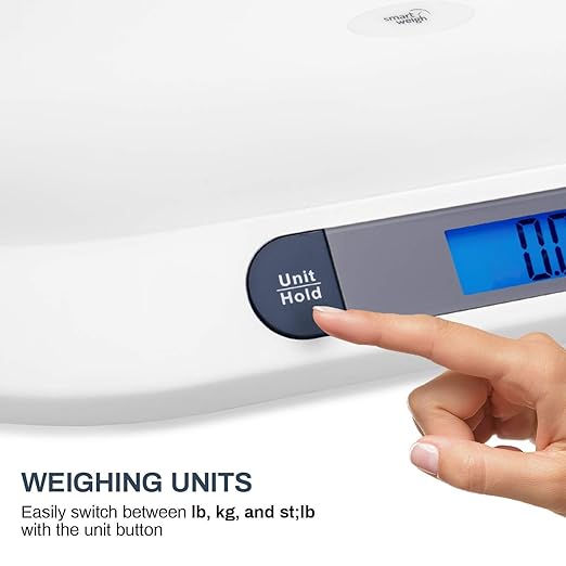 Multi-Function Digital Baby Scale, Electronic Weigh 44lbx0.4oz Comfort Digital Baby Scale Infants Toddlers LCD Show for Babies & Small Children (New)